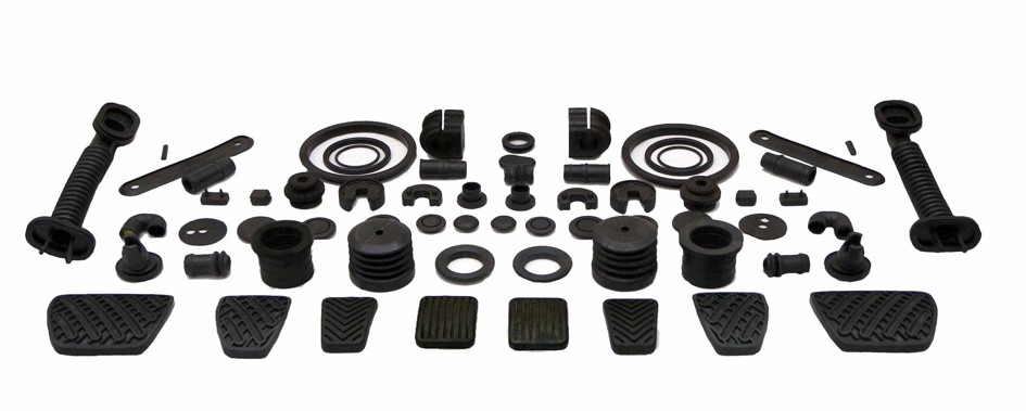 Cluster of Rubber components